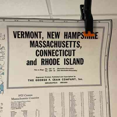 New England Map Circ. 1970