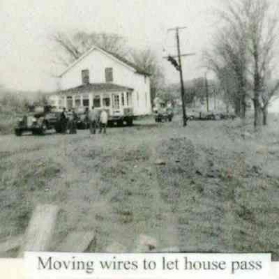 2023.21.1.5 Sinnott Home moving south on Shelburne Road. View is looking north on Shelburne Road.