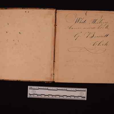 White Meeting House Record Book - First Page