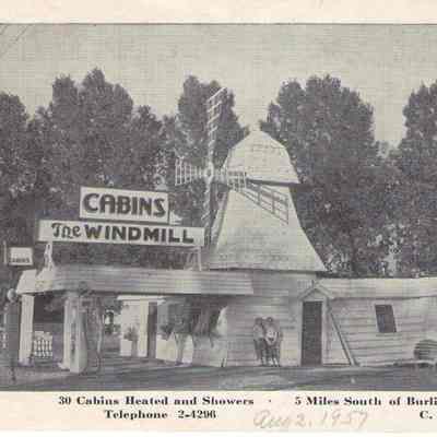 Postcard The Windmill Cabins