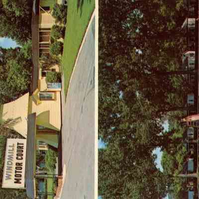 Postcard Windmill Motor Court