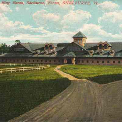 Postcard Ring Barns Shelburne Farms Shelburne VT