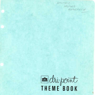 Historic Houses Research Notebook 1968