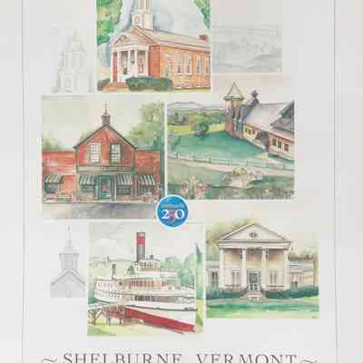 Poster Shelburne Vermont 1763-2013 Shelburne 250th Anniversary