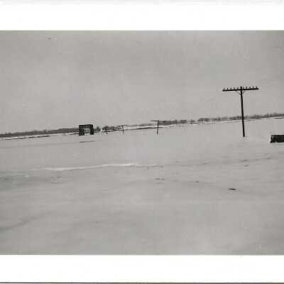 Mosquito Reservoir Everett Hull Rd. Bridge in Background West of Cortland