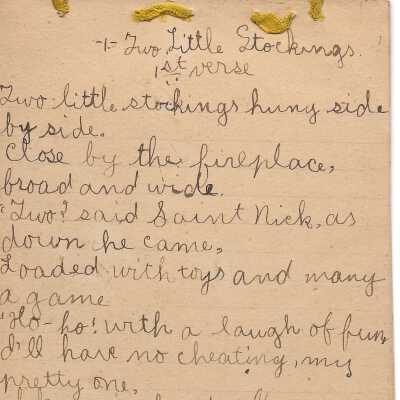 Two Little Stockings Poem