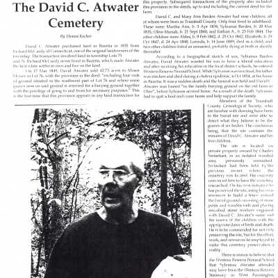 The David C. Atwater Cemetery