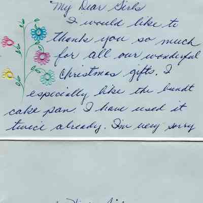 Thank you note to the Viets Sisters