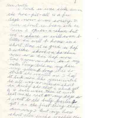 Humorous Letter from Wilhemien to Ruth - 2 pages