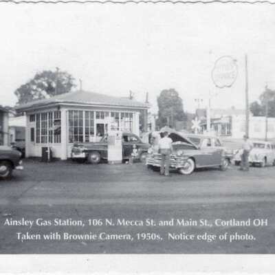 Ainsley Gas Station, 106 N. Mecca St. Cortland, Ohio