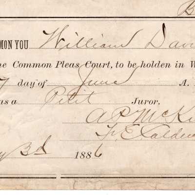 Summons for Jury Duty