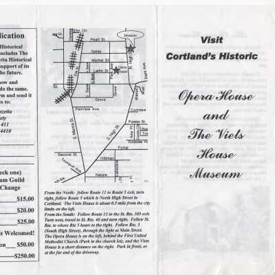 Historical Society Brochure and Membership Application