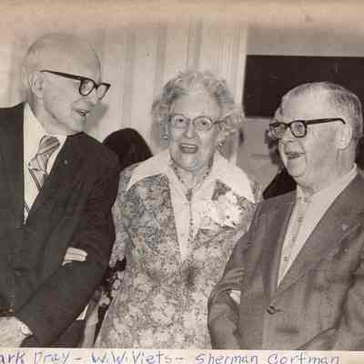 Wilhemien W. Viets at 75th Birthday with mark Dray and Sherman Corfman