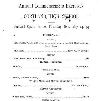 Commencement Cortland High School
