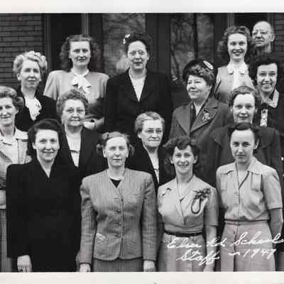 Warren Ohio Elm Road School Staff 1947