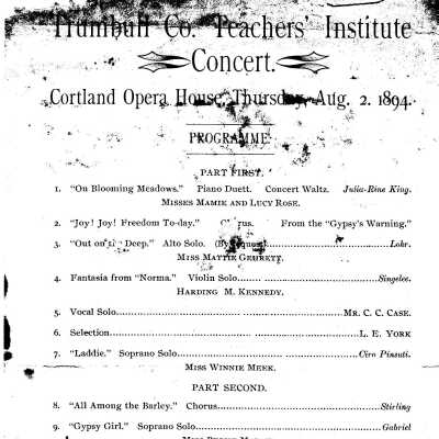 Trumbull Co. Teachers' Institute Concert