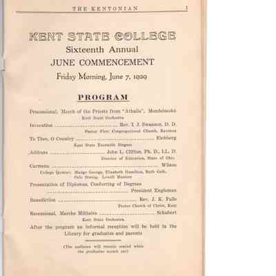 The Kentonian Special Commencement Number for 1929