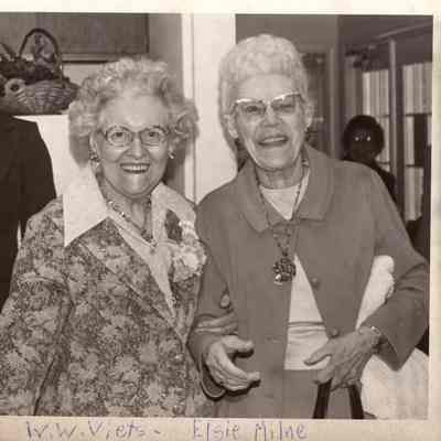 Wilhemien W. Viets at 75th Birthday with Elsie Milne