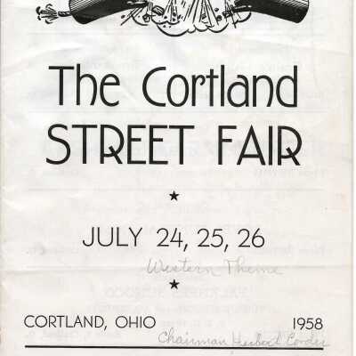 1958 Cortland Street Fair Program
