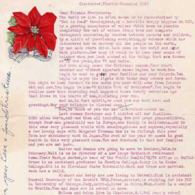 1967 Christmas Letter from Mark and Gertrude Richards