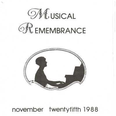 A Musical Remembrance Program