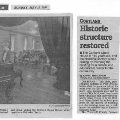 Cortland Opera House Restored
