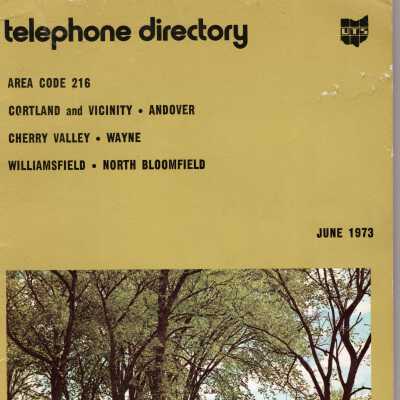 Cortland and Vicinity Telephone Directory June 1973