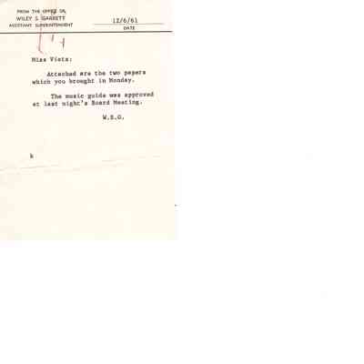 Papers Authorizing the Publication of Wilhemien Viets' "Let's Sing and Play" Book Series