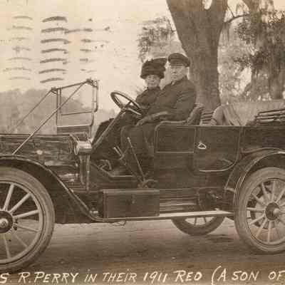 Mr. & Mrs. S. R. Perry in their 1911 Red