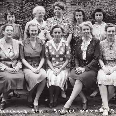 Warren Ohio Elm Road School Staff 1944-45