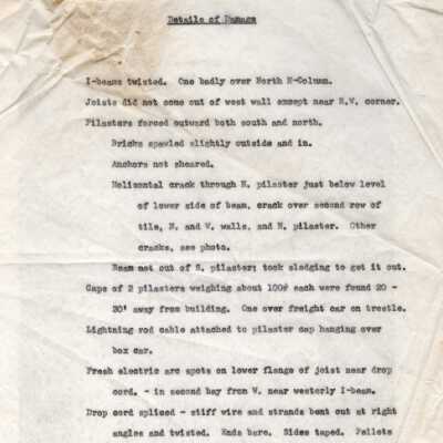 Details of fire damage - Richard Mill