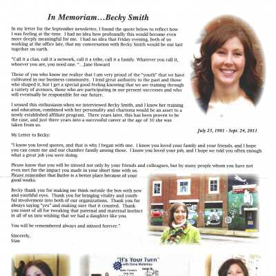 In Memorium - Becky Smith