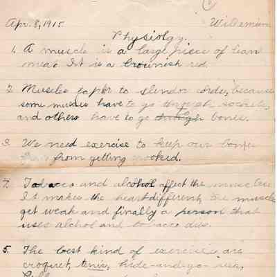 Wilhemien Viets Physiology Assignment 1915