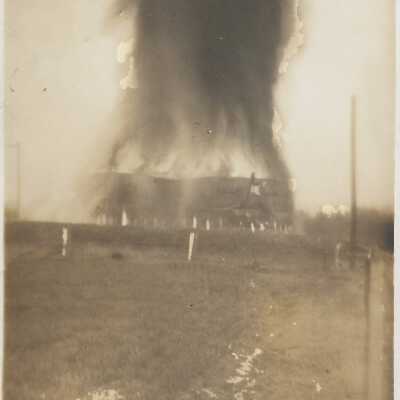 Oil Tank on Fire