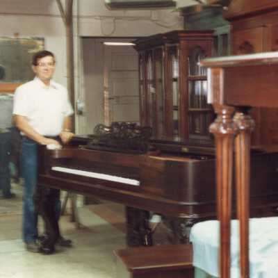 Bessie Marvin Piano during restoration