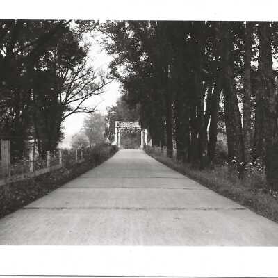 Everett Hull Rd. West of Cortland and Bridge across Mosquito Creek 1942
