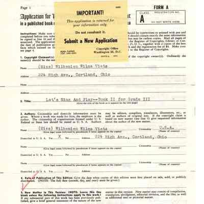 Application for Registration of Wilhemien Viets Copyright
