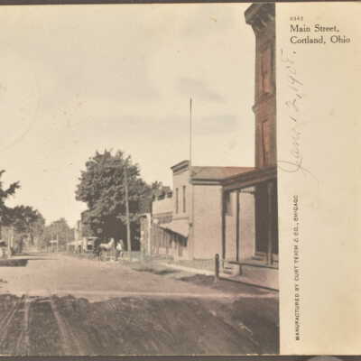 Main Street Cortland, Ohio 1908