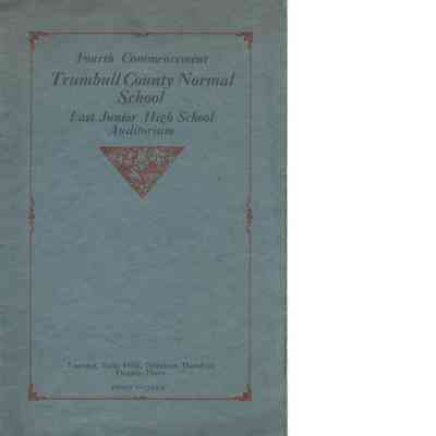 Fourth Commencement of Trumbull County Normal School