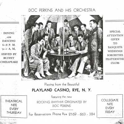 Advertising for Doc Perkins Dance Band