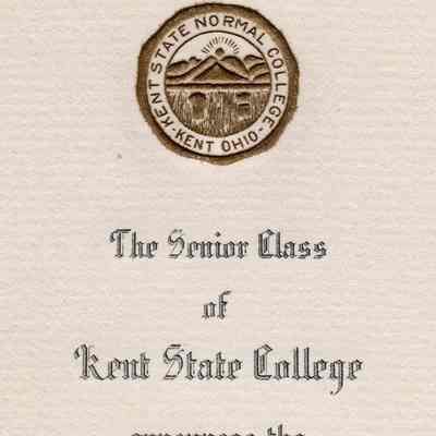 Kent Commencement Announcement