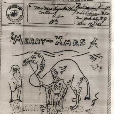 V-Mail from Paul Crieg from North Africa in 1943