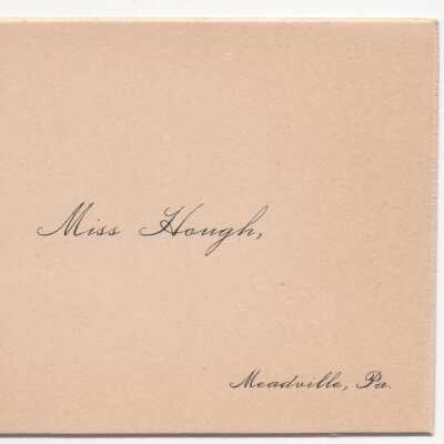 Calling Card - Miss Hough
