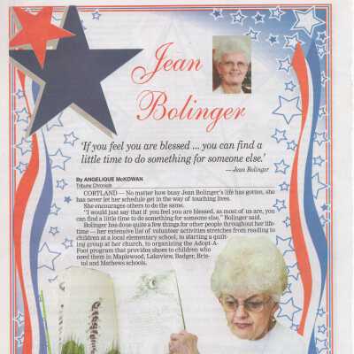 Community Star - Jean Bolinger