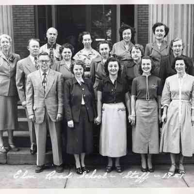 Warren Ohio Elm Road School Staff 1951