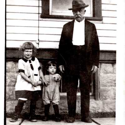 Older Man with Two Children