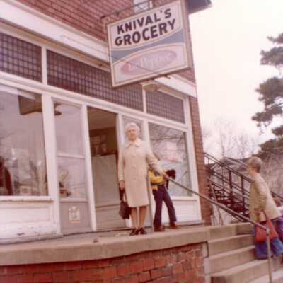 Mrs. John Ray Edwards at Knivel's Store