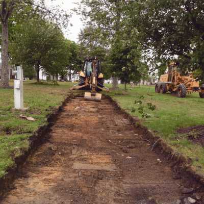 View of Construction on The Green