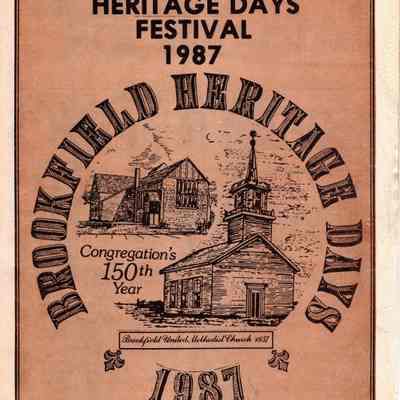Program for Brookfield Heritage Days Festival 1987