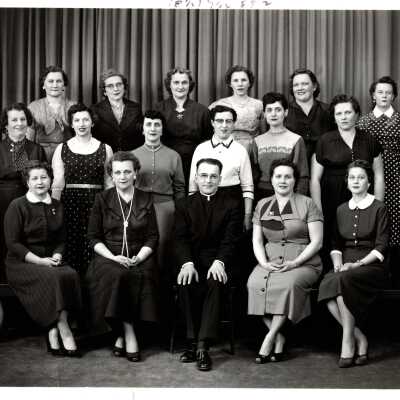 Ladies Group Portrait with Priest
